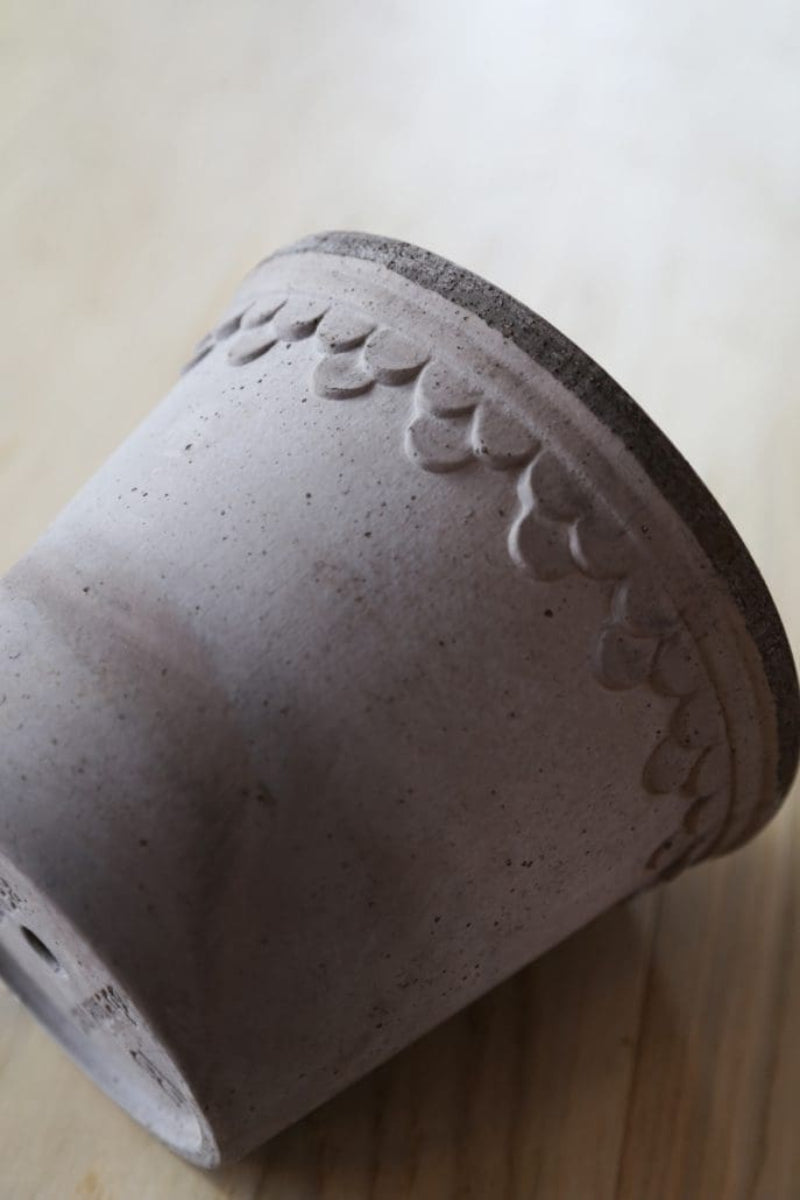 Kobenhavner Pot with Saucer 6.3"x5" RAW Grey