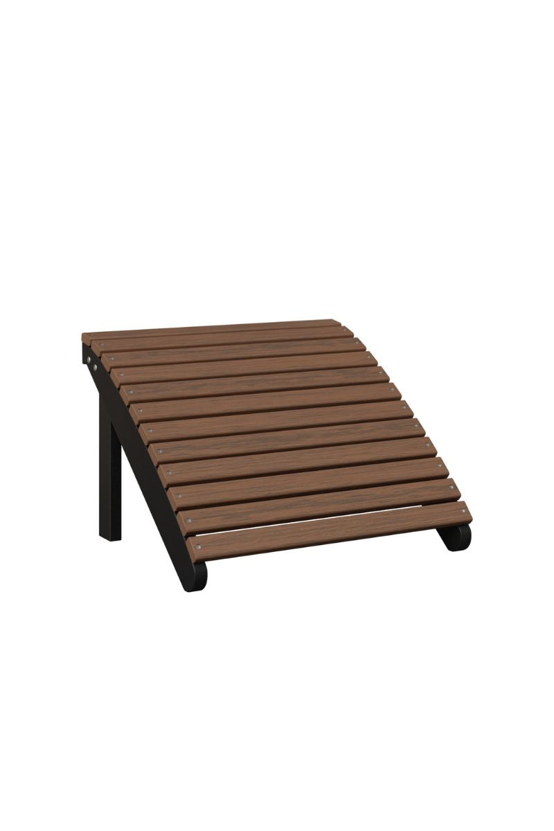 Berlin Gardens Adirondack Footrest Brazilian Walnut on Black