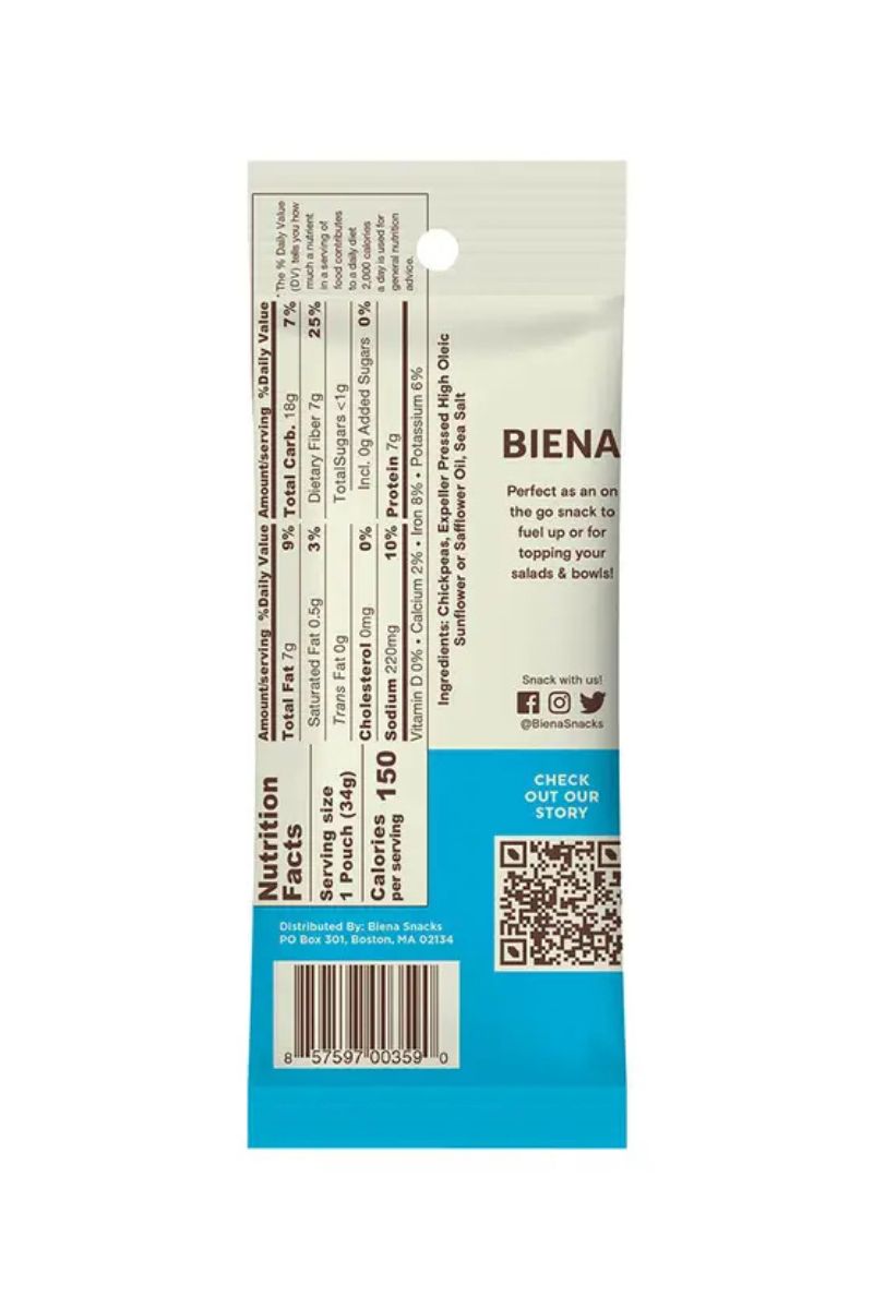 Biena Sea Salt Roasted Chickpeas