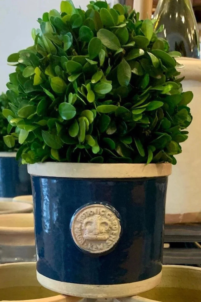 Chelsea Kew Round Herb Planter 4" Stiffkey Blue