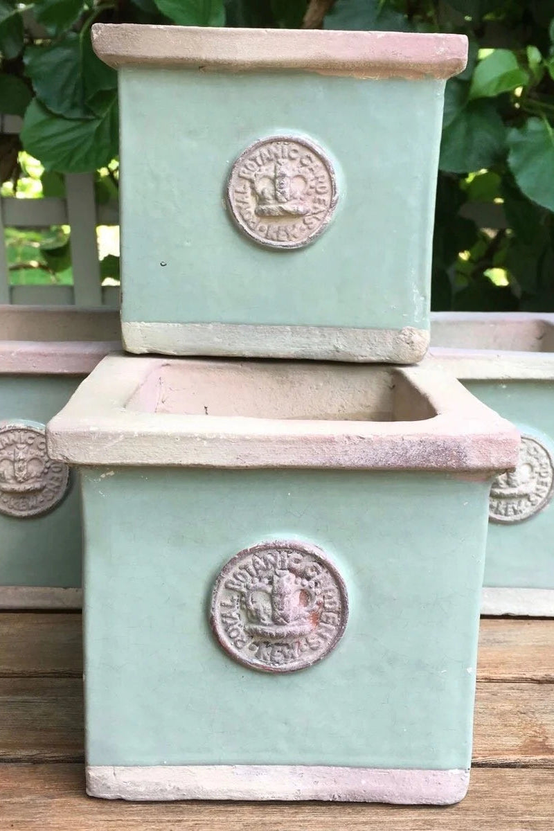 Cornwall Kew Square Herb Planter 4" Tiffany Blue