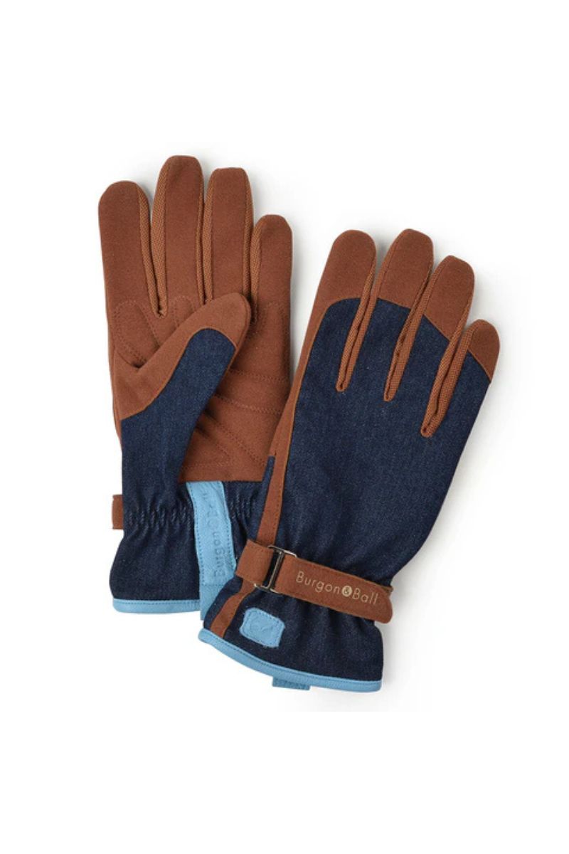 Burgon & Ball Denim Gloves Medium/Large