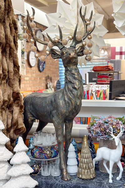 Bronze Deer Statue 50"