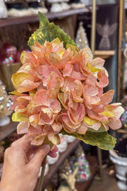 Faux Hydrangea Stem 20" Pink