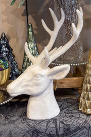 Tabletp Deer Head Centerpiece 19.25" White