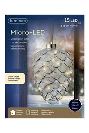 Lumineo Micro LED Pinecone Light Indoor 480 Lights Warm White