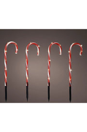 Micro LED Candy Cane Stake Light 8 Function Twinkle Effect