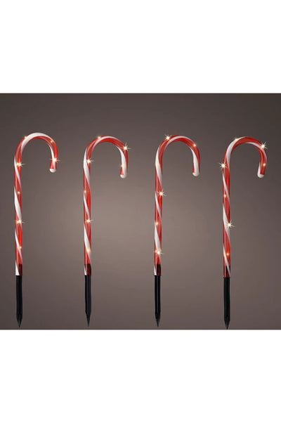 Micro LED Candy Cane Stake Light 8 Function Twinkle Effect