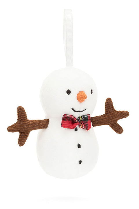 Jellycat Festive Folly Snowman Ornament