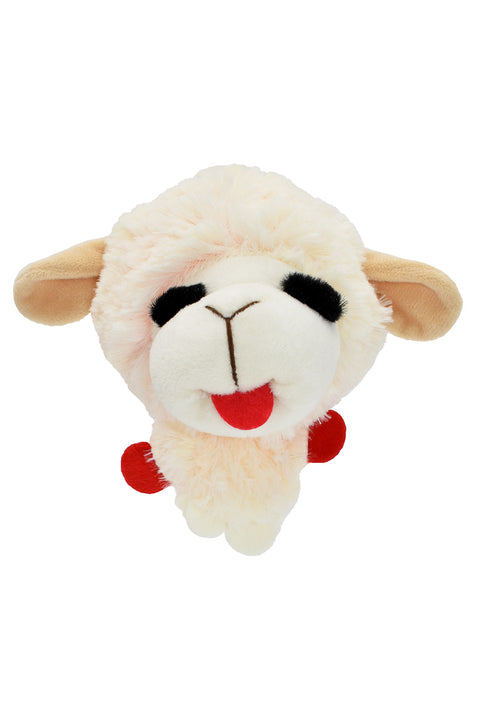 Multipet Knobby Noggin Lamb Chop Dog Toy 5"