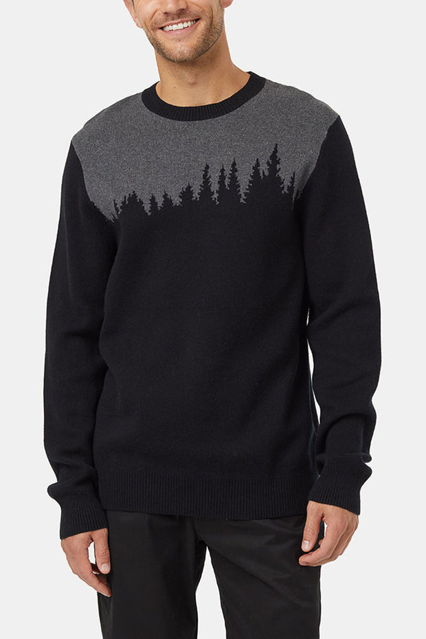 Men Sweater Highline Juniper Meteorite Black/Dark Grey Extra Large