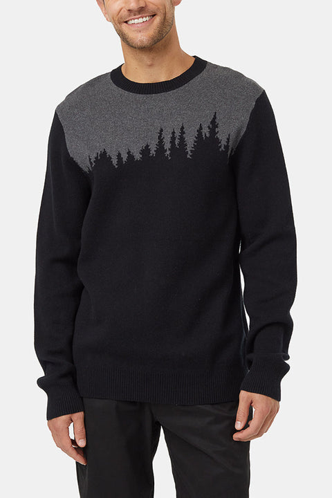 Men Sweater Highline Juniper Meteorite Black/Dark Grey Medium