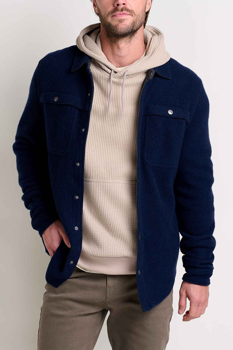 Toad & Co Men's Kennicott Shirt Jacket Medium True Navy