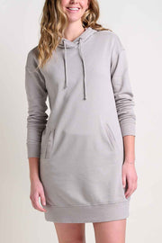 Toad & Co Woman's Hemp Daybreaker Hooded Dress Small Basalt