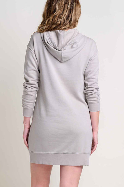 Toad & Co Woman's Hemp Daybreaker Hooded Dress Medium Basalt