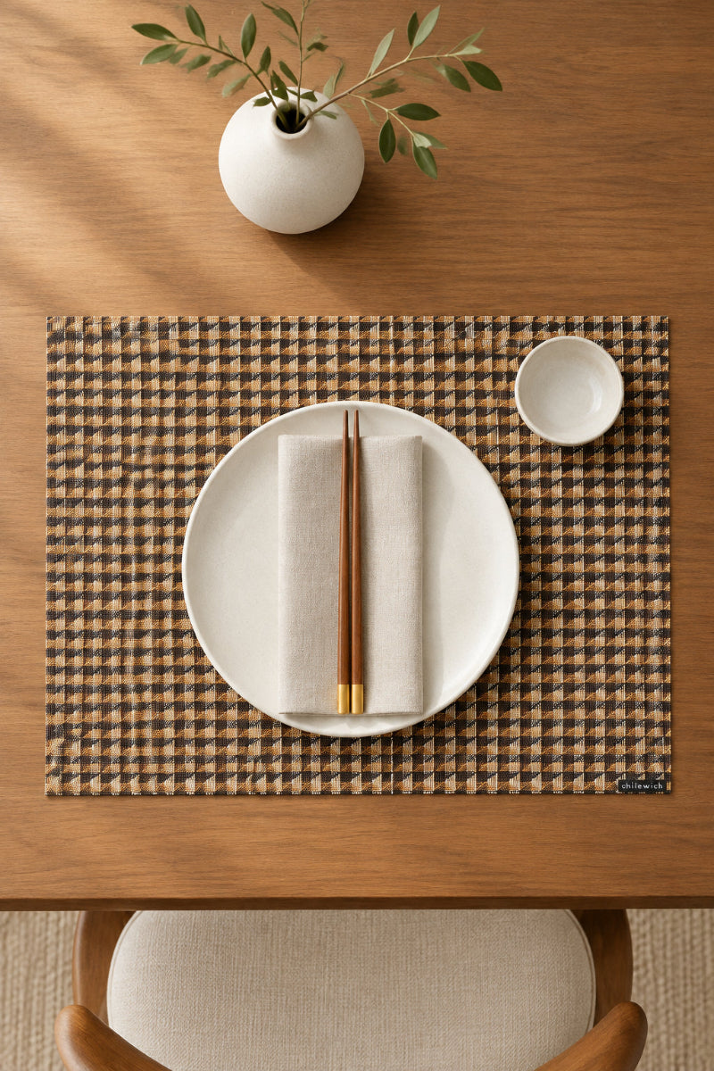 Chilewich Crane Placemat Rectangle 14"x19" Honey