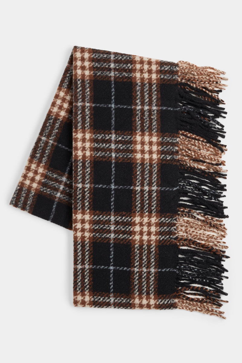 Elysia Oblong Scarf Black
