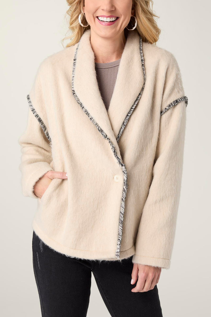 Sevilla Brushed Cardigan XS Cream