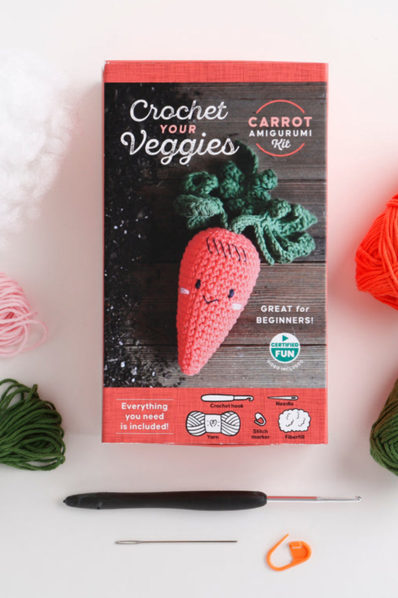 Crochet Your Veggies Amigurumi Kit Carrot