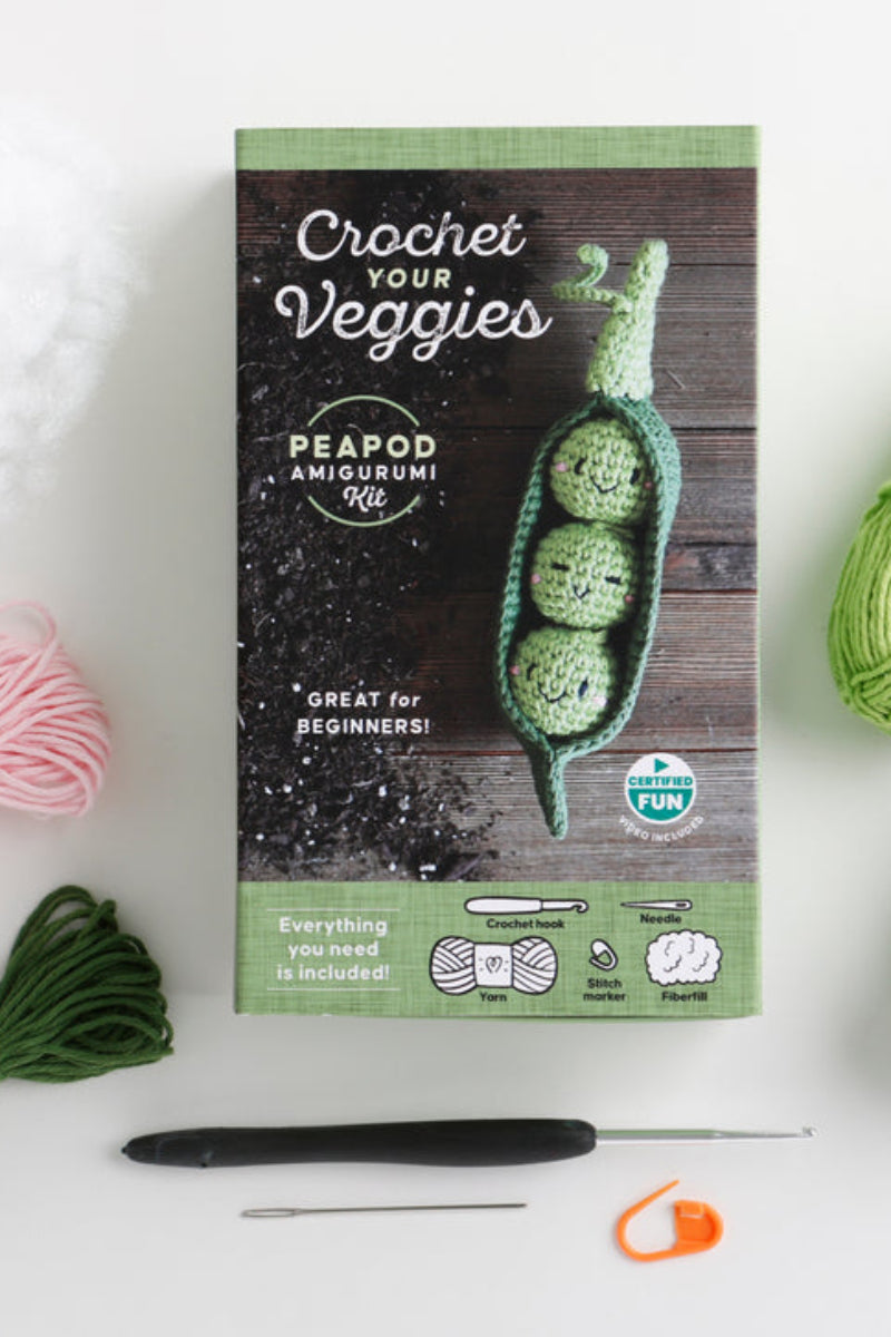 Crochet Your Veggies Amigurumi Kit Peapod