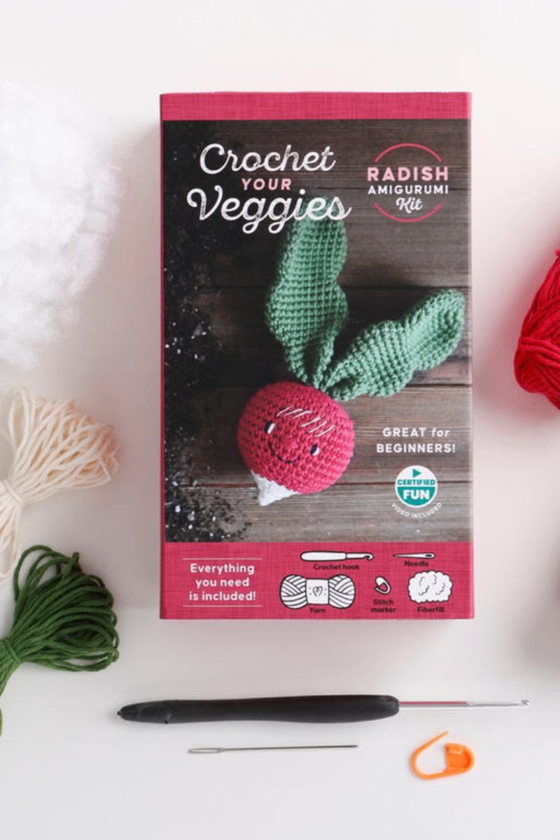 Crochet Your Veggies Amigurumi Kit Radish