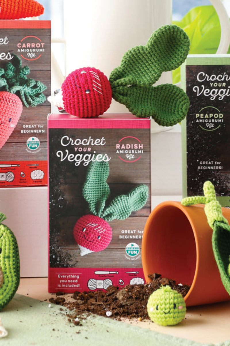 Crochet Your Veggies Amigurumi Kit Radish