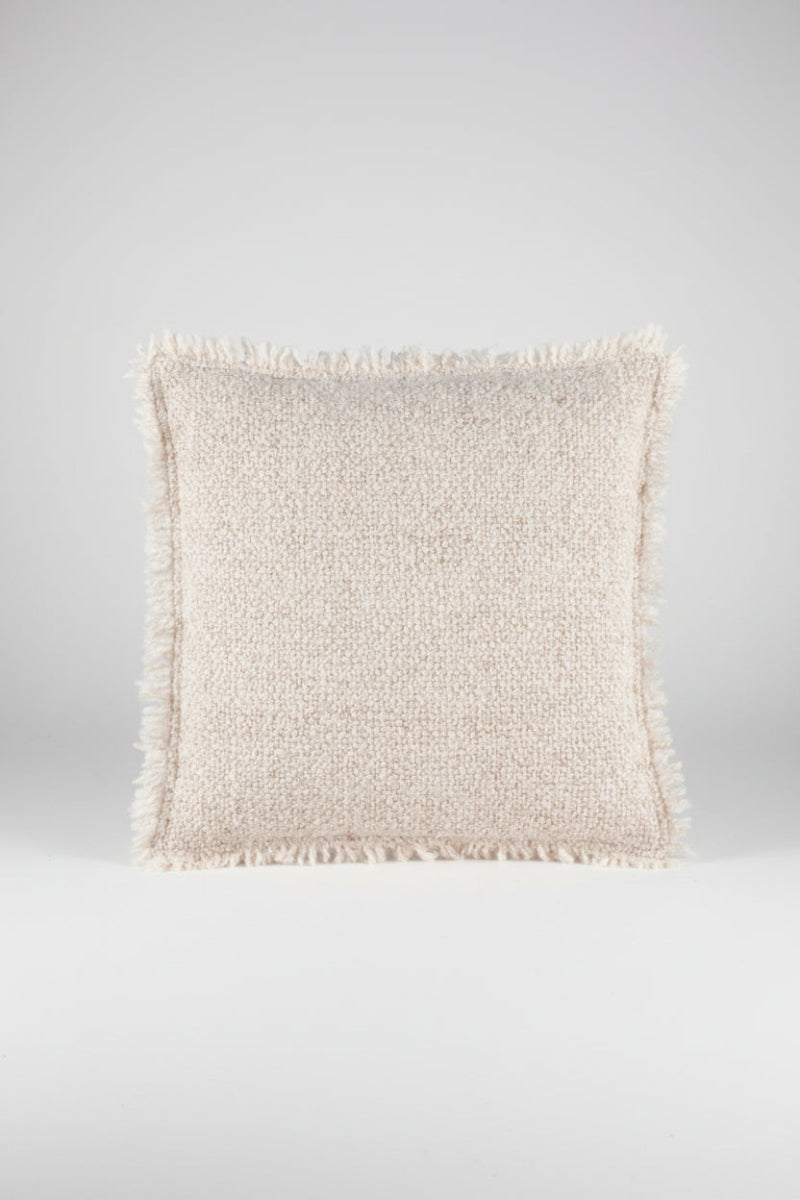 Boucle Indoor/Outdoor Pillow 20"x20" Natural