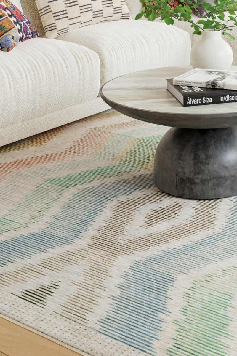 Dash & Albert Chevron Machine Washable Rug 2'x3' Multi