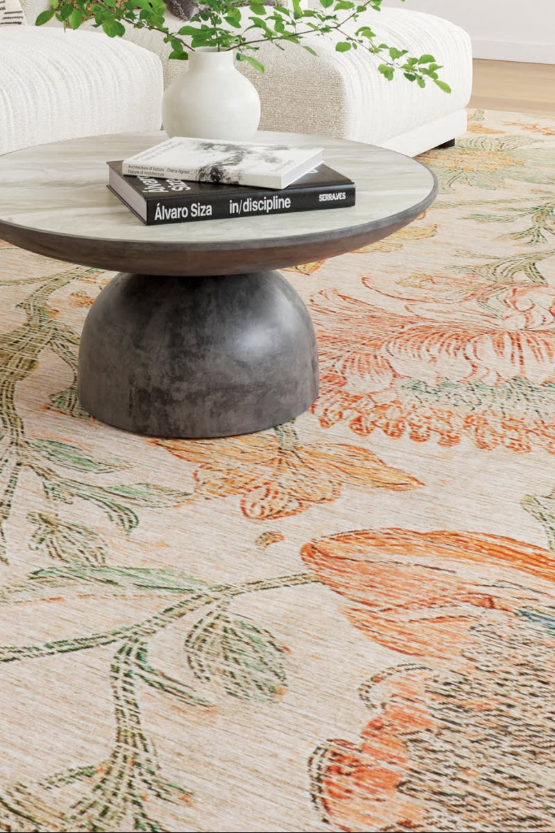 Dash & Albert Exploded Floral Machine Washable Rug 2'x3' Multi