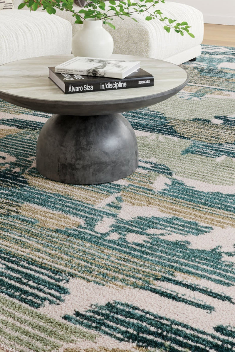 Dash & Albert Ladycross Machine Washable Rug 2'x3' Green