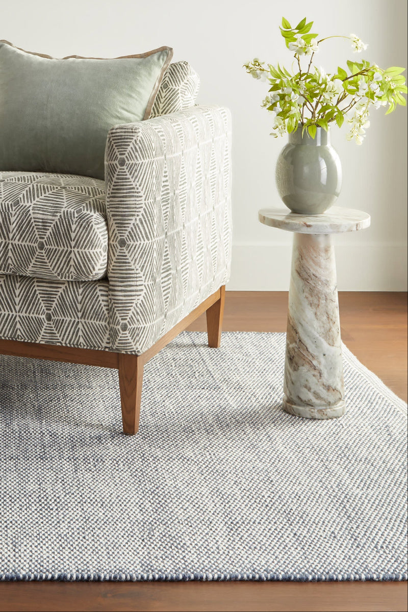 Dash & Albert Pebble Handwoven Performance Rug 2'x3' Blue