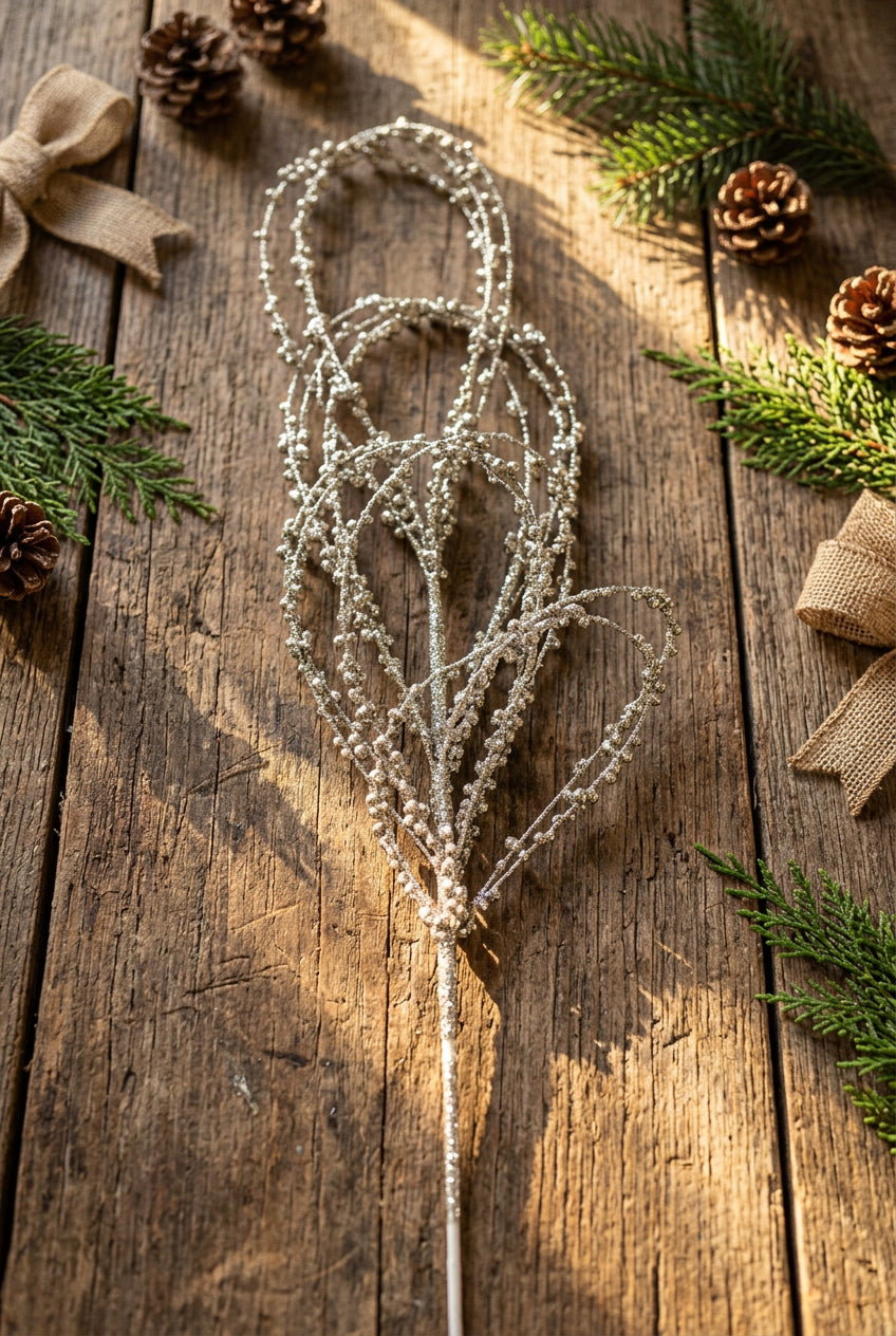 Beaded Loop Spray 27.5" Champagne