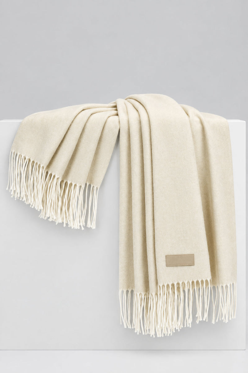 Lands Downunder Italian Herringbone Throw Birch