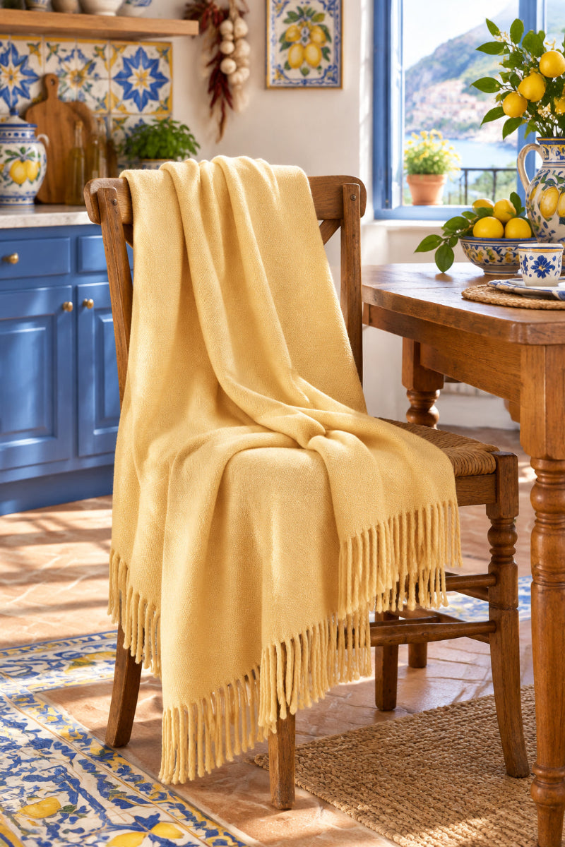 Bedford Cottage Edinburgh Throw 50"x68" Limoncello