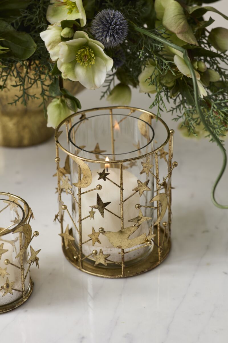 Dreamscape Votive Holder 3.75"x4.5" Gold