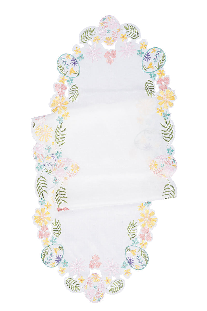 Easter Egg Cutwork Runner