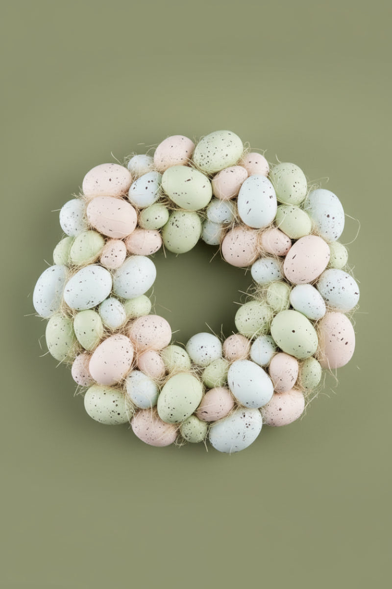 Egg Wreath 11.5" Mixed