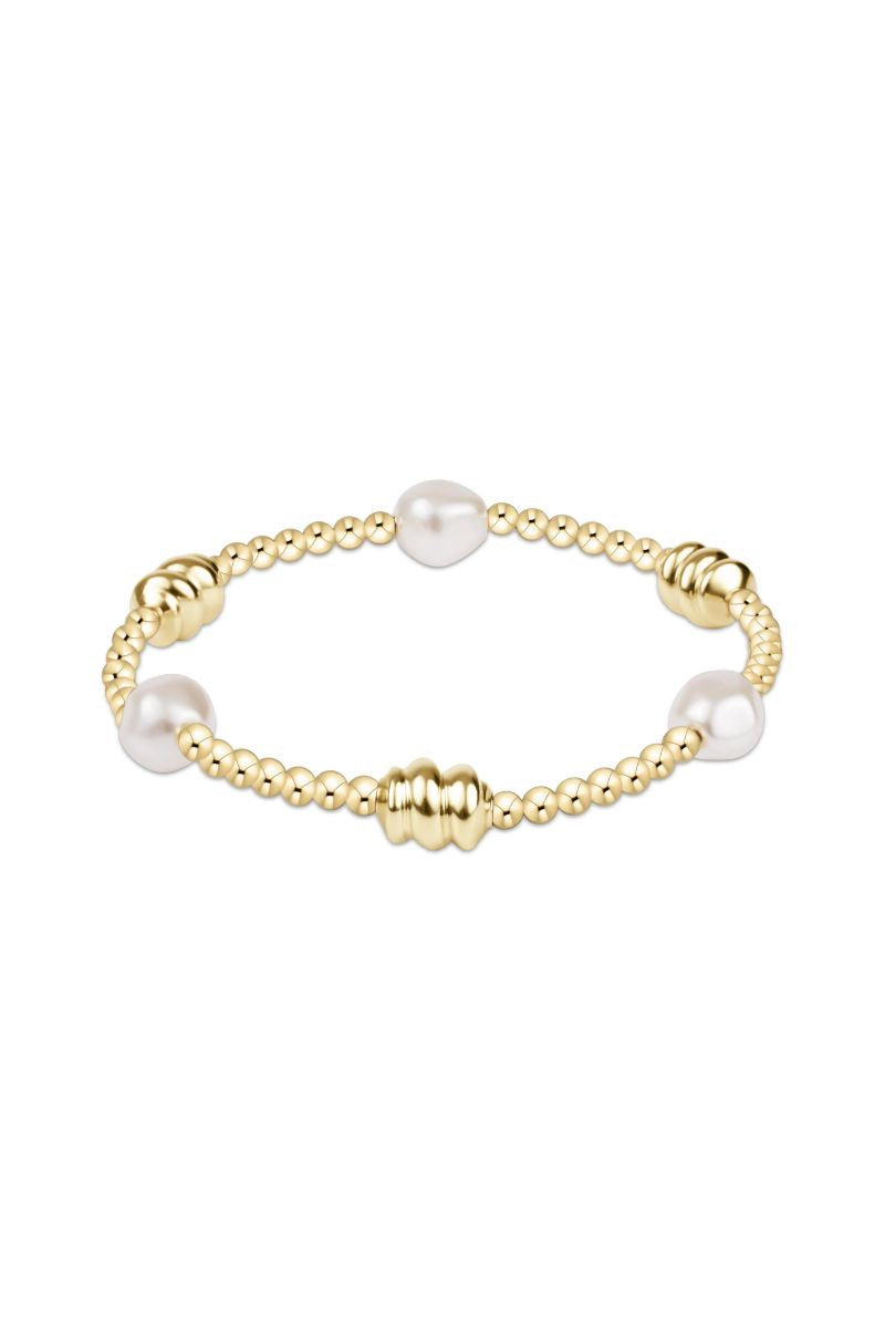 enewton Admire Gold & Admire Pearl 3mm Gold Bracelet