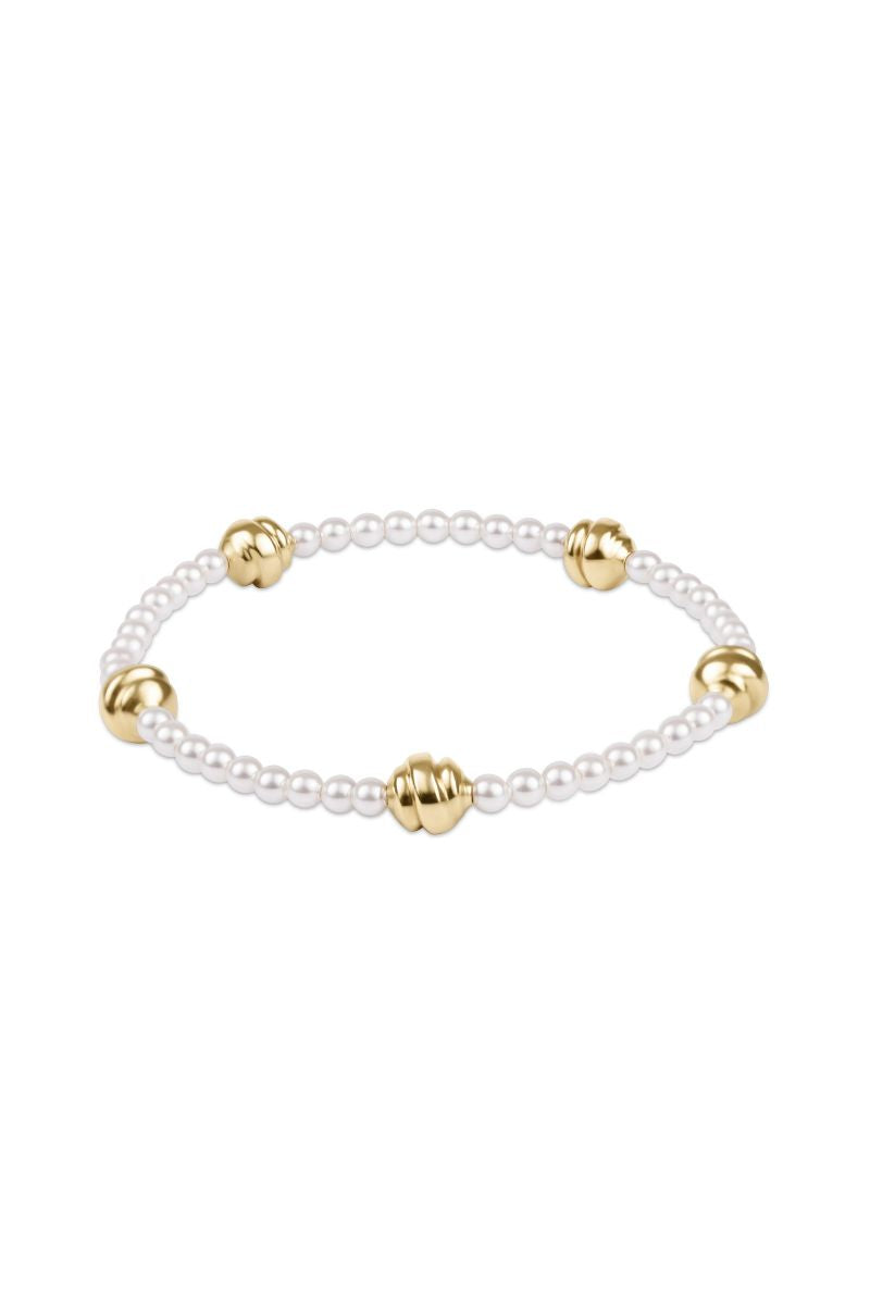 enewton Admire Small Gold 3mm Pearl Bracelet