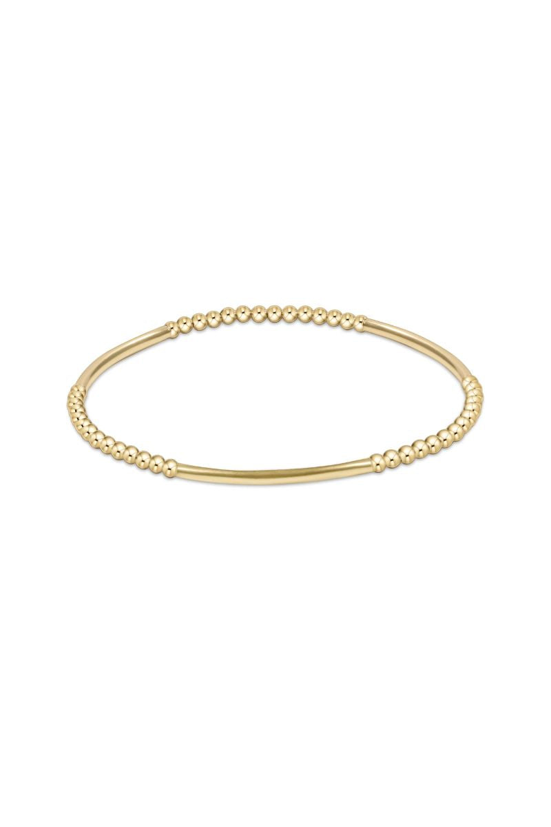 enewton Bliss Bar Pattern Gold 2.5mm Bracele