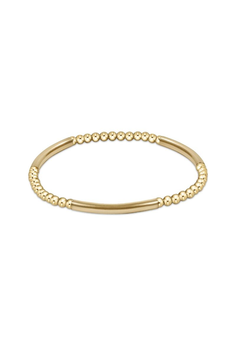 enewton Bliss Bar Pattern Gold 3mm Bracelet