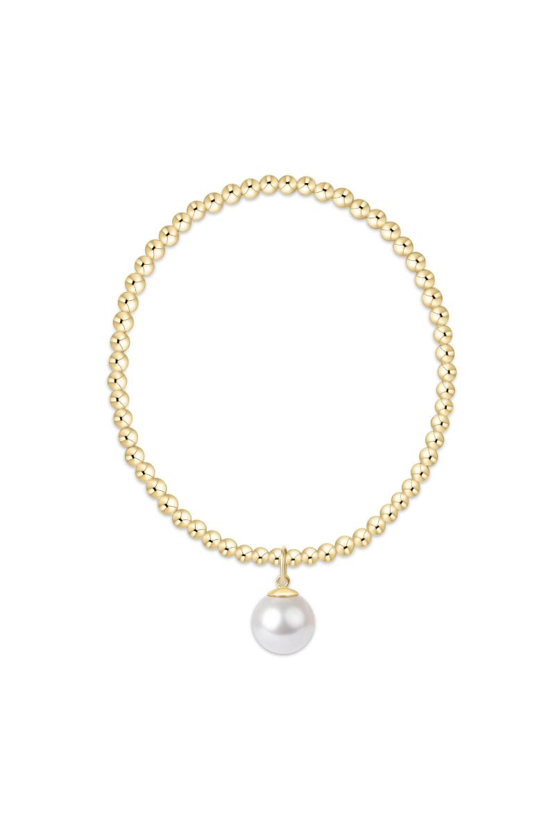 enewton Classic Gold 3mm Bracelet Classic Pearl 10mm Charm