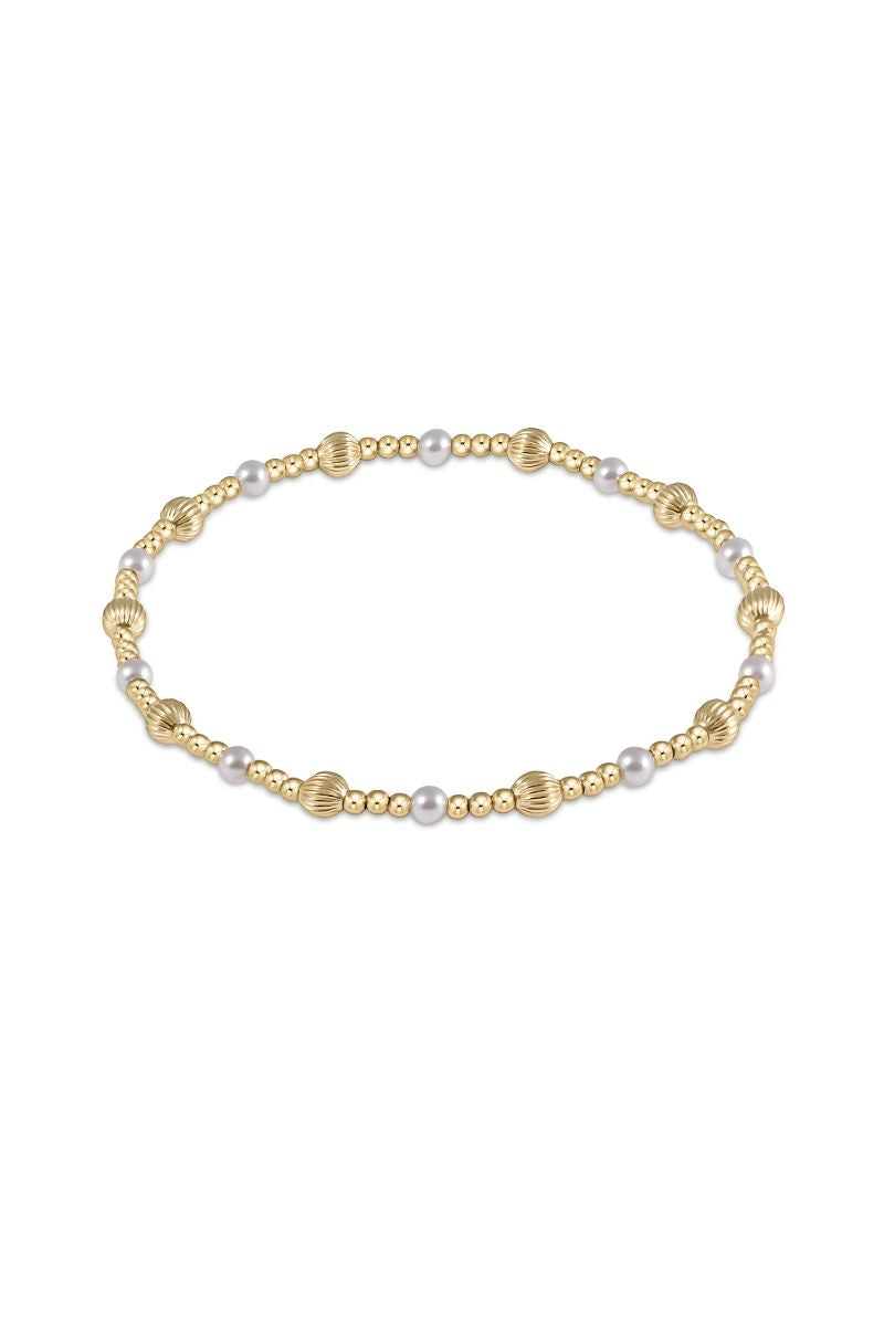 enewton Dignity Sincerity Gold 4mm Bracelet Pearl
