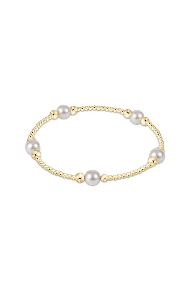 enewton Purpose Pearl 6mm Gold Bracelet