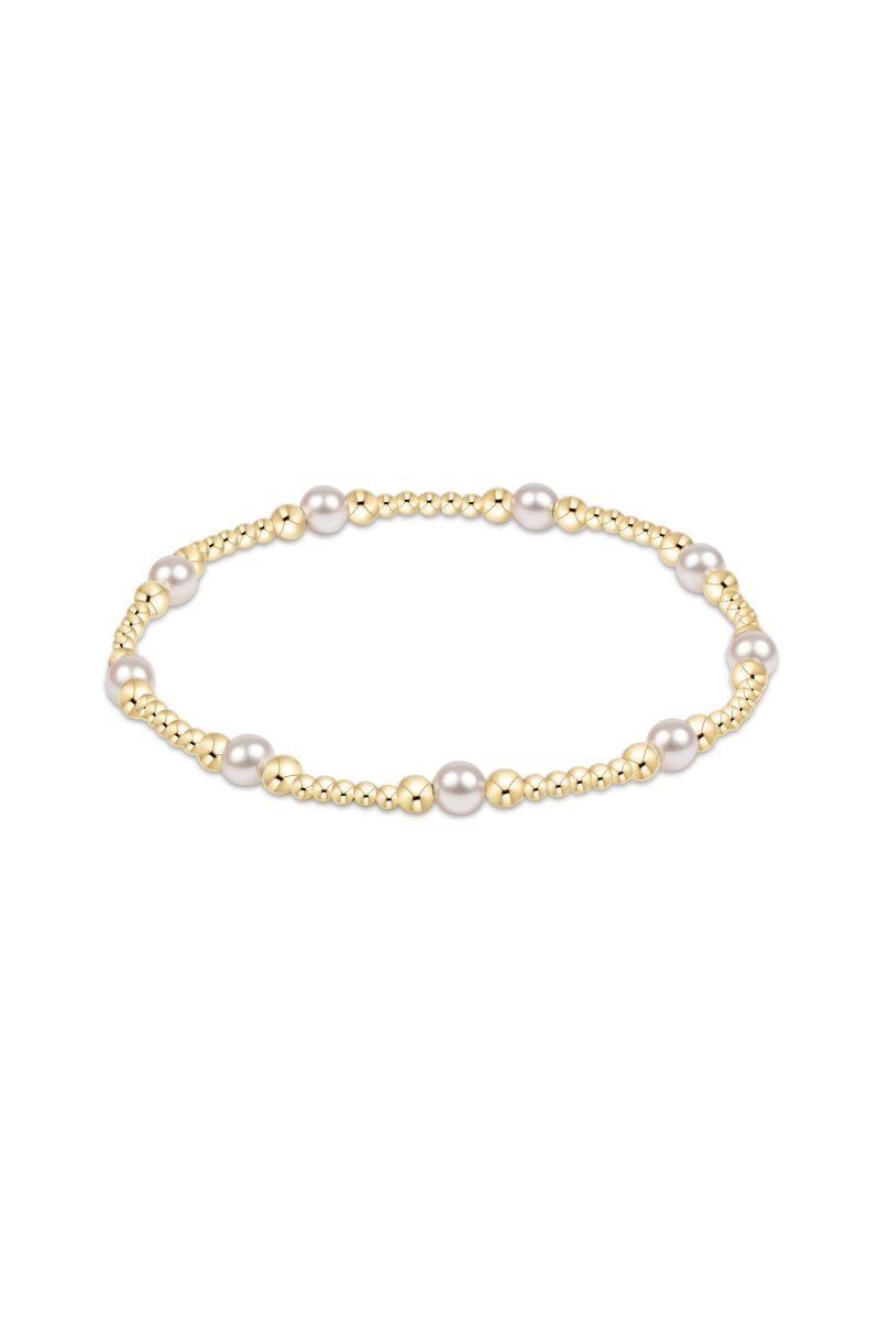 enewton Purpose Pearl 4mm Gold Bracelet