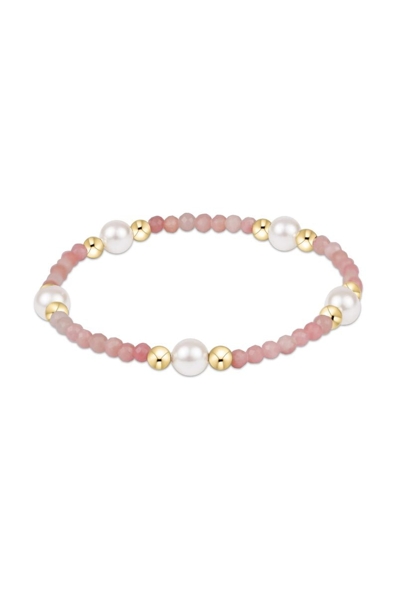 enewton Purpose Pearl 6mm Gem Bracelet Pink Opal