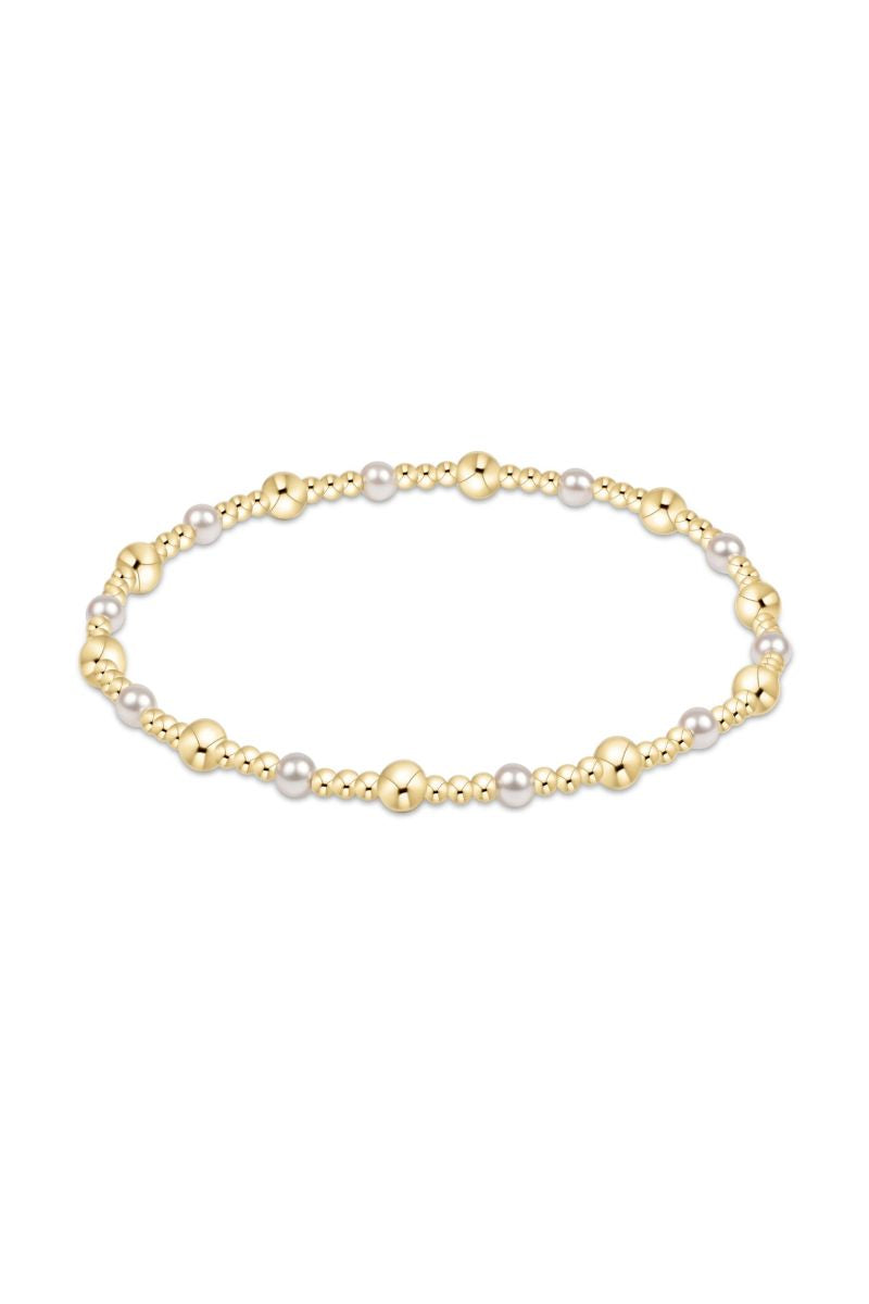 enewton Sincerity Gold & Pearl 4mm Bracelet