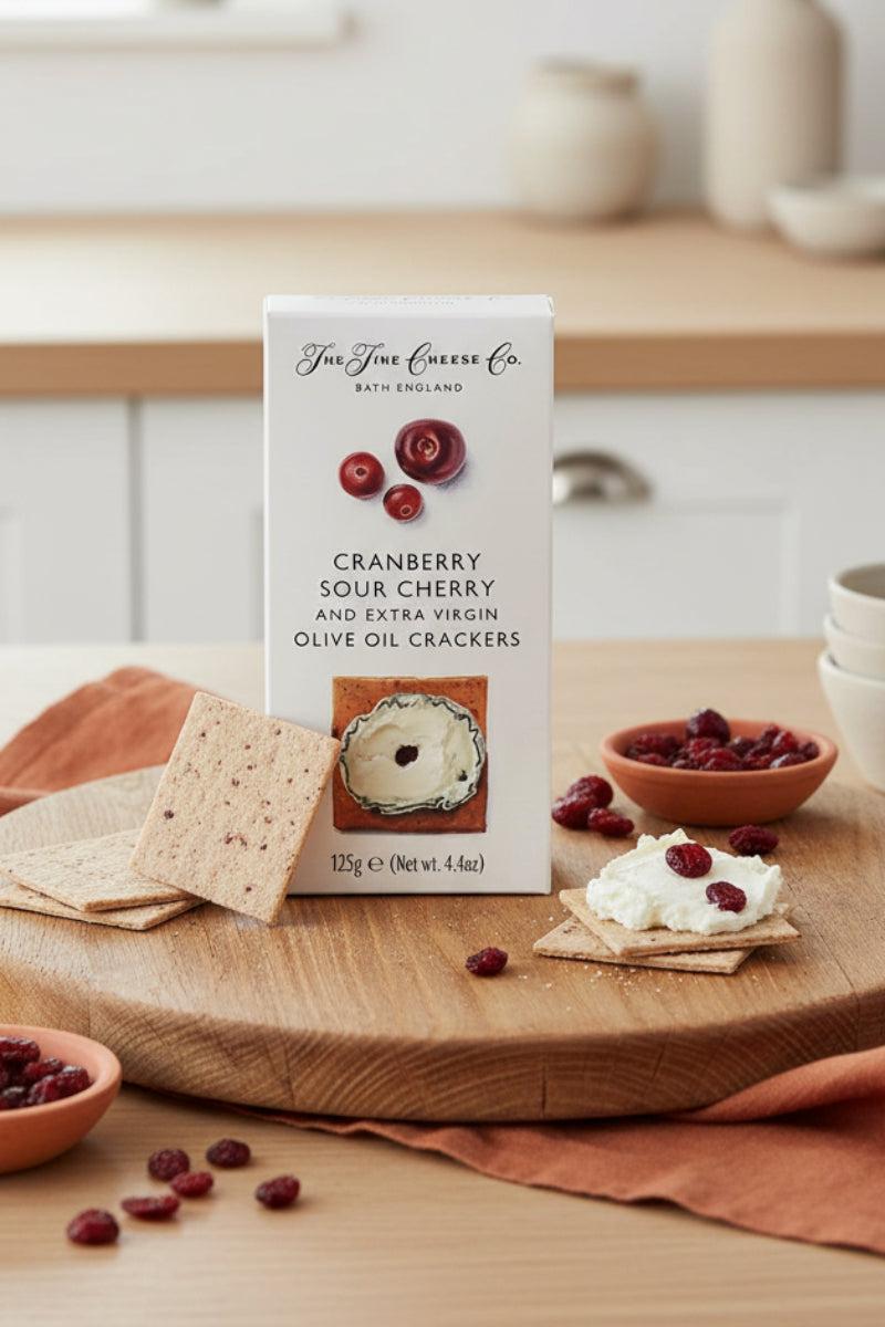 The Fine Cheese Co. Cranberry, Sour Cherry & Extra Virgin Olive Oil Crackers