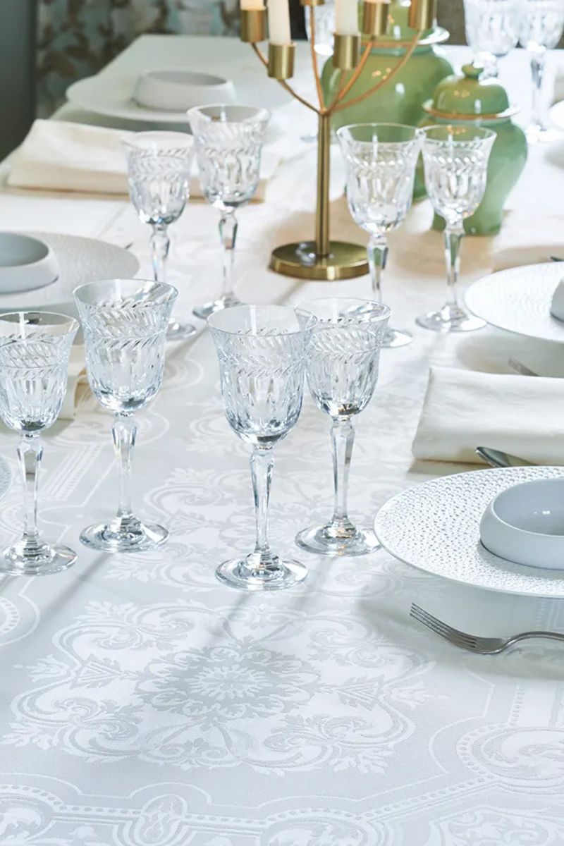 Garnier-Thiebaut Beauregard Tablecloth Blanc