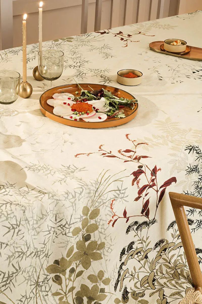 Garnier-Thiebaut Bambous Tablecloth Parchemin